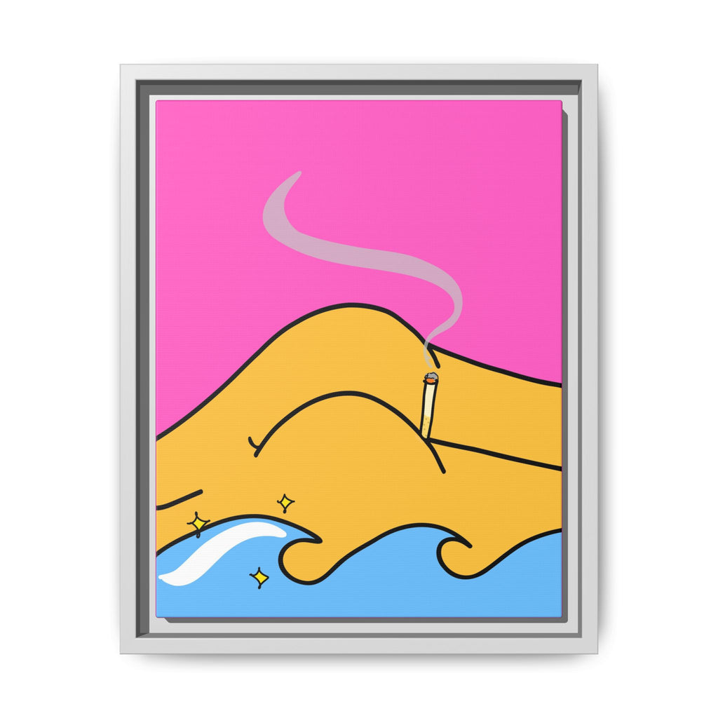 Bum a Cig Canvas, Framed (Multi-color)