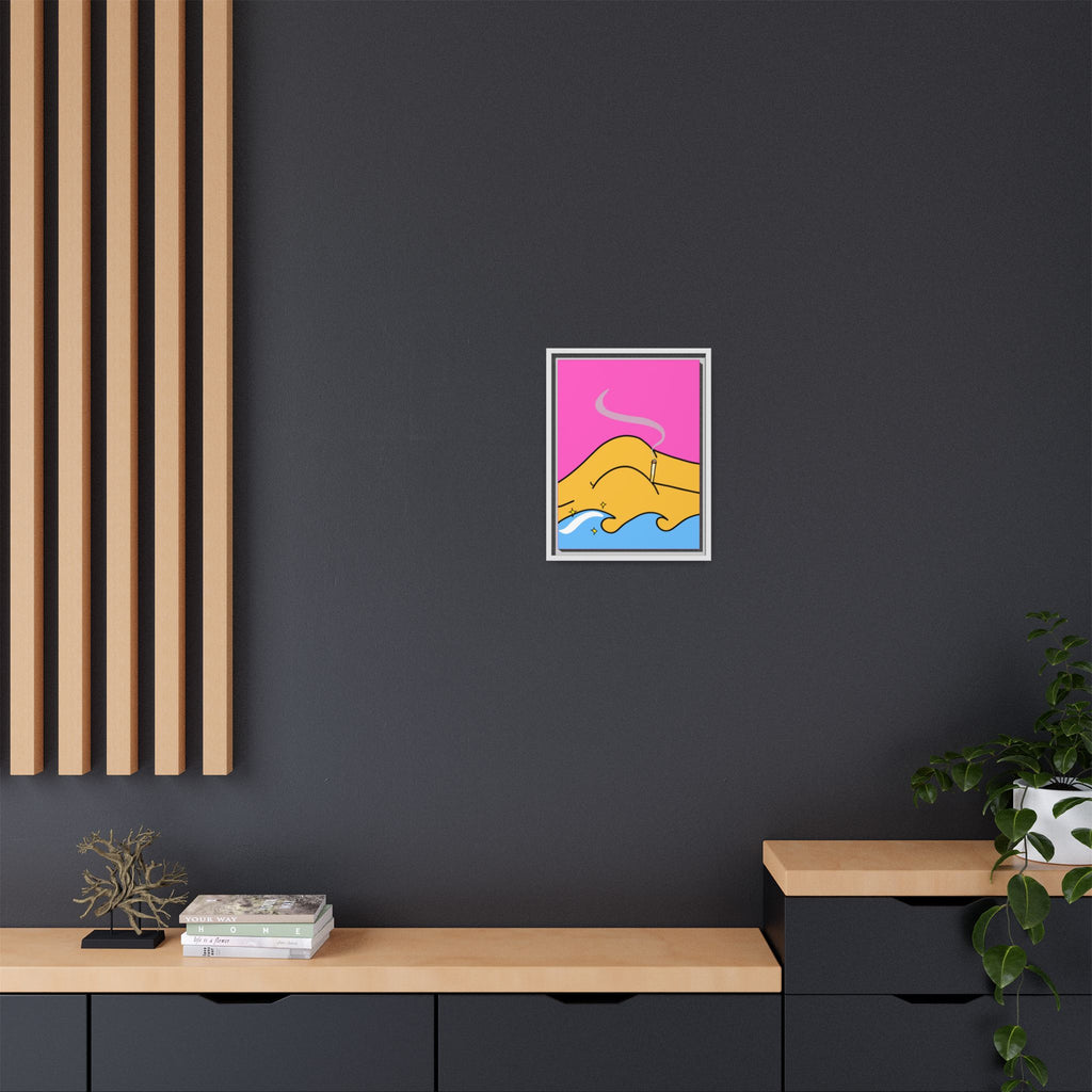 Bum a Cig Canvas, Framed (Multi-color)