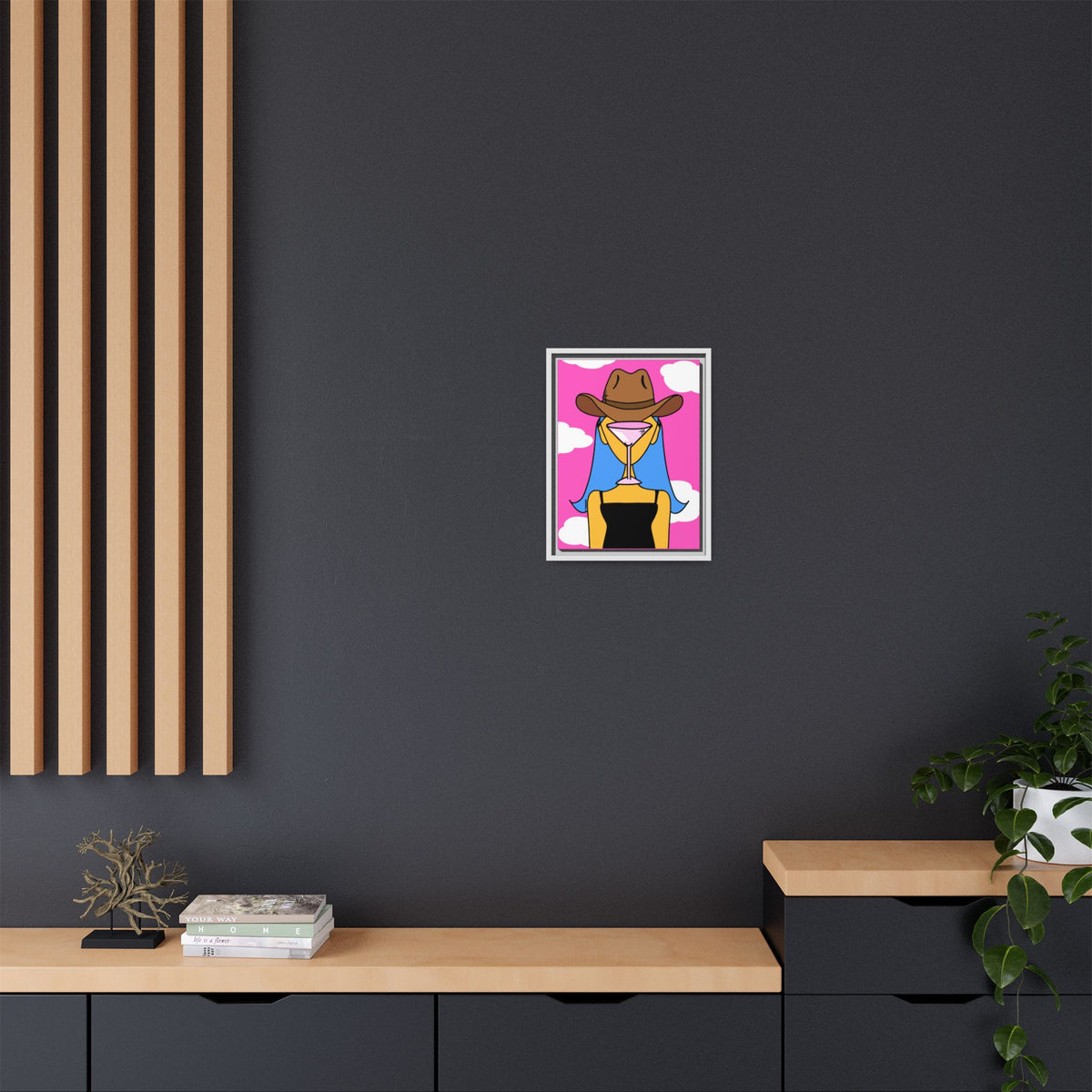 The Daughter of Martini Canvas, Framed (Multi-color)