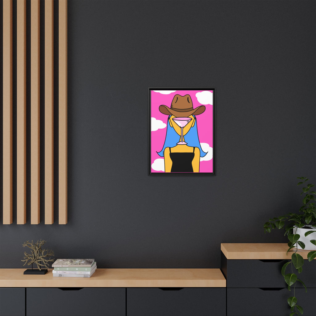 The Daughter of Martini Canvas, Framed (Multi-color)
