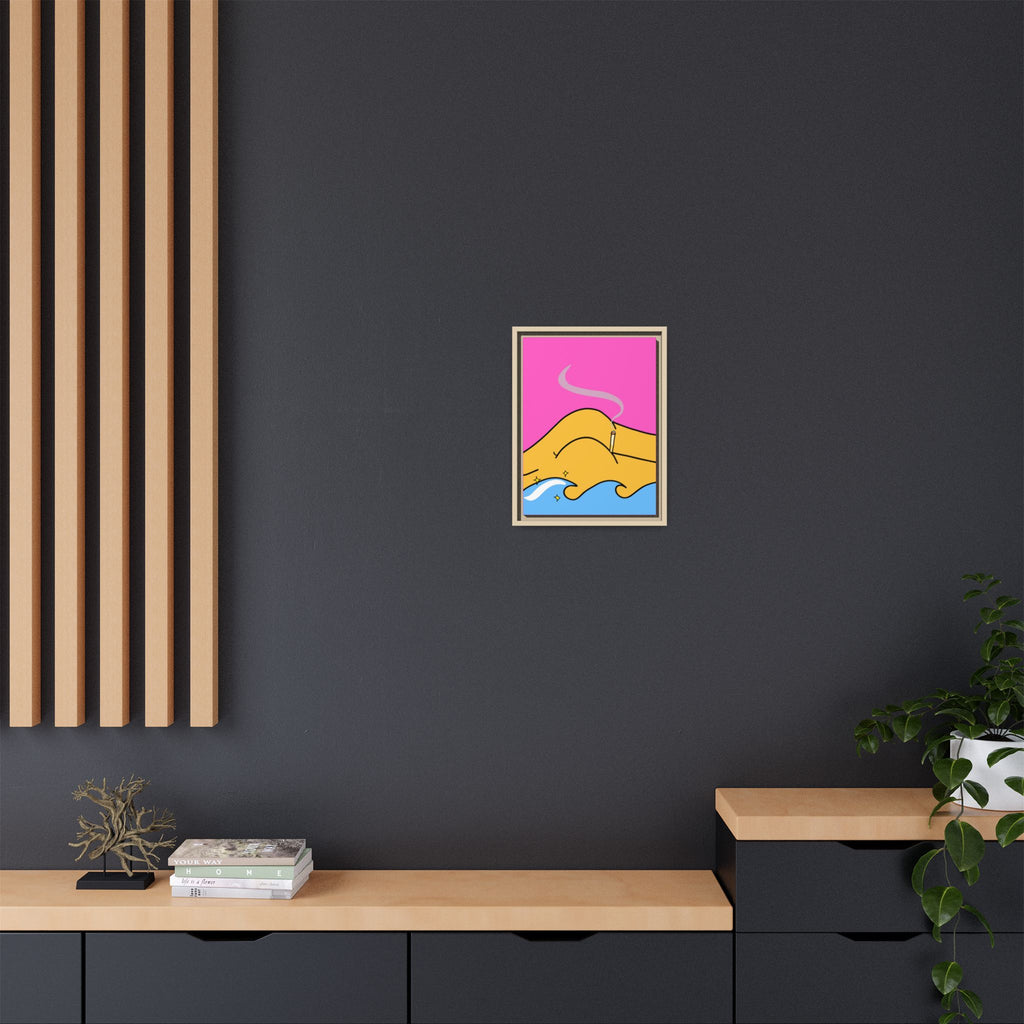 Bum a Cig Canvas, Framed (Multi-color)