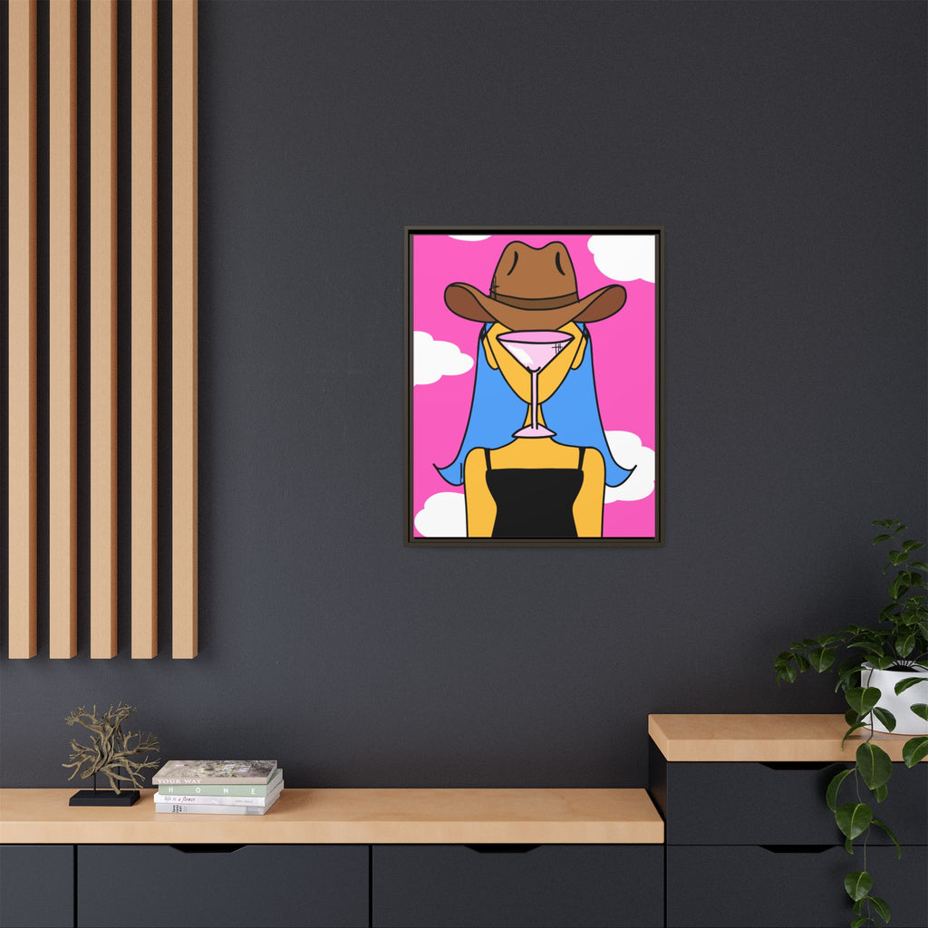 The Daughter of Martini Canvas, Framed (Multi-color)