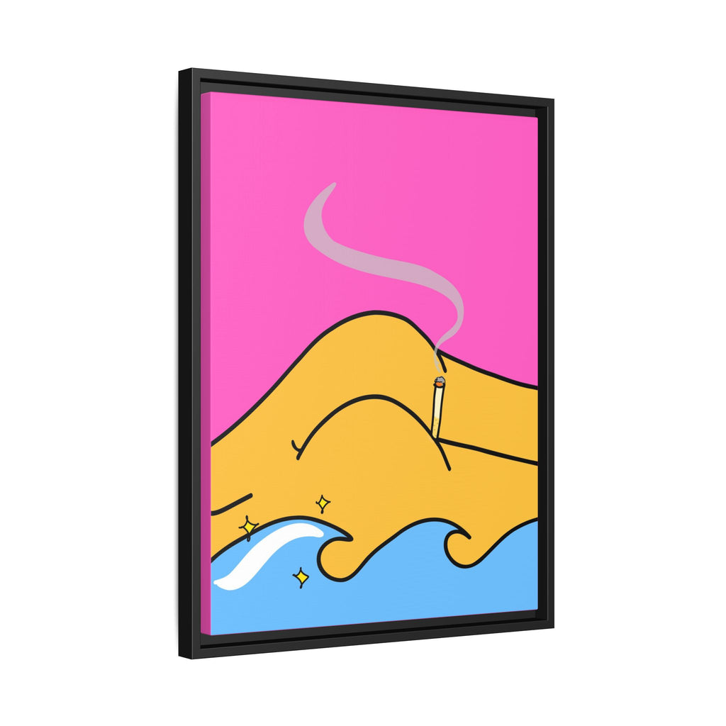 Bum a Cig Canvas, Framed (Multi-color)