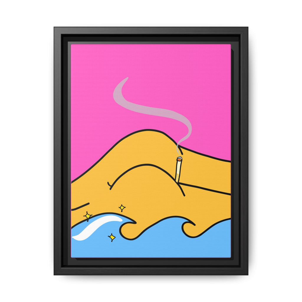 Bum a Cig Canvas, Framed (Multi-color)