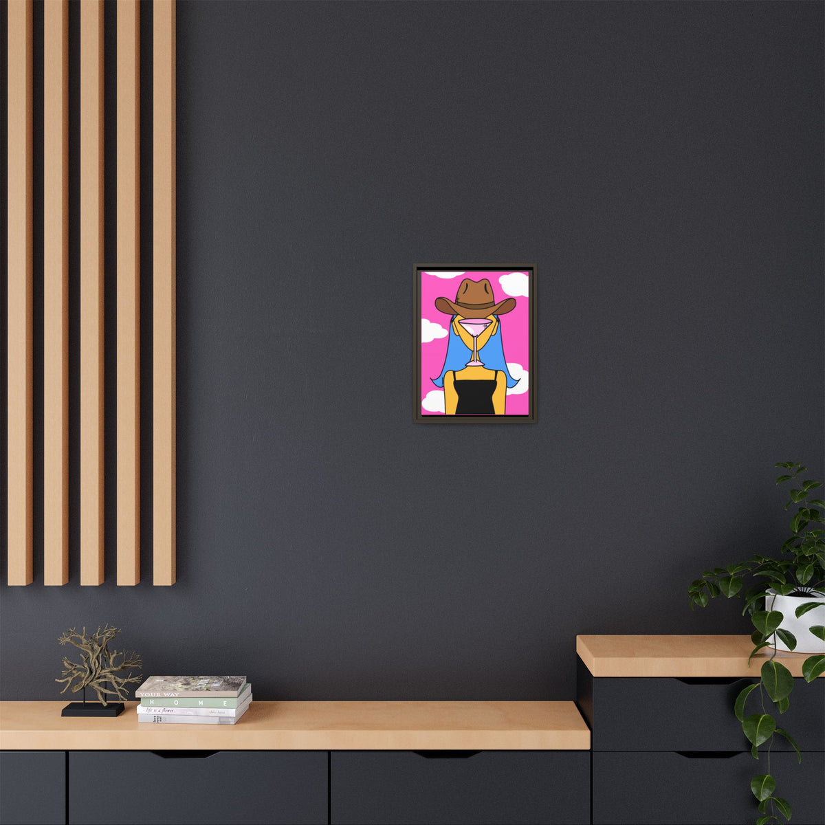 The Daughter of Martini Canvas, Framed (Multi-color)