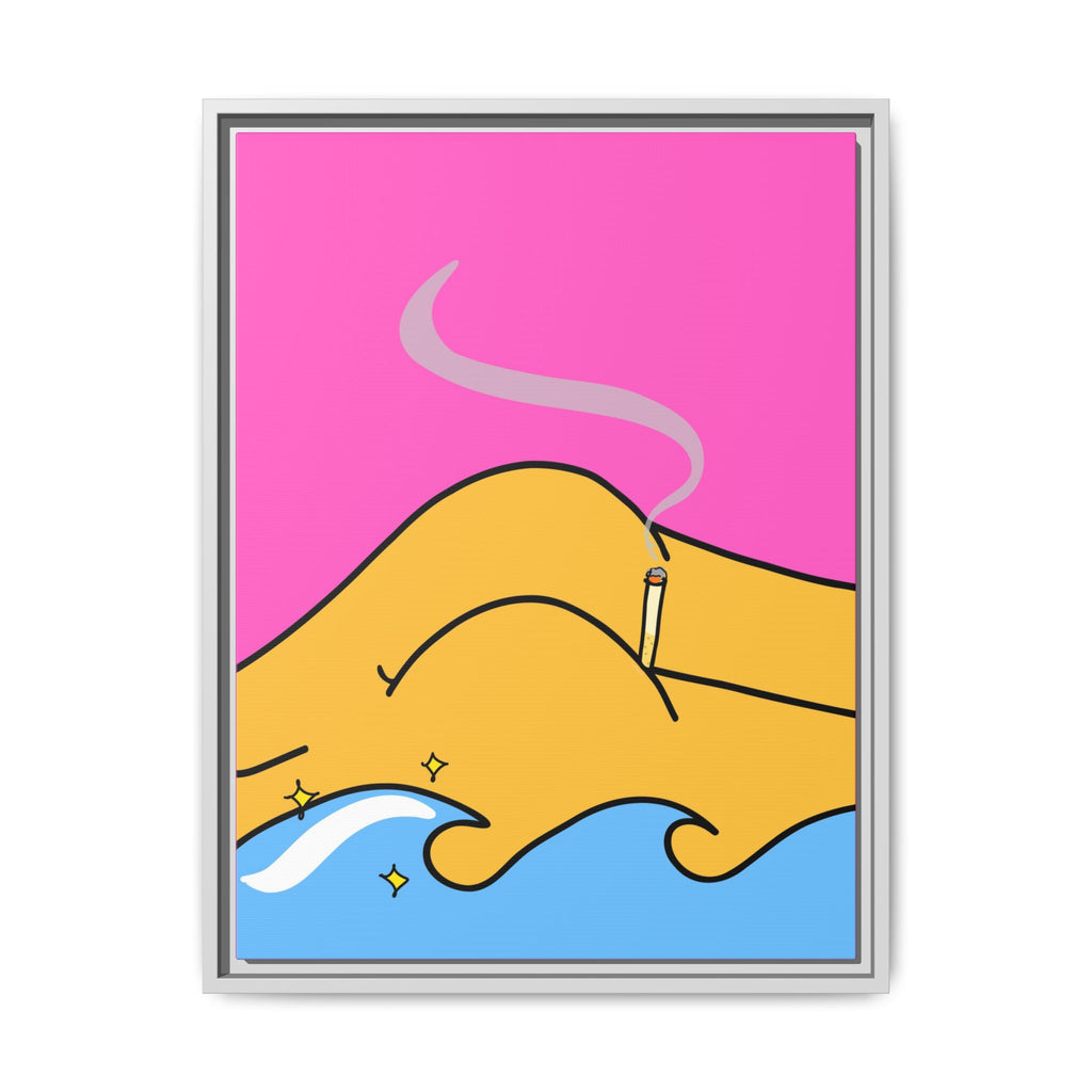 Bum a Cig Canvas, Framed (Multi-color)
