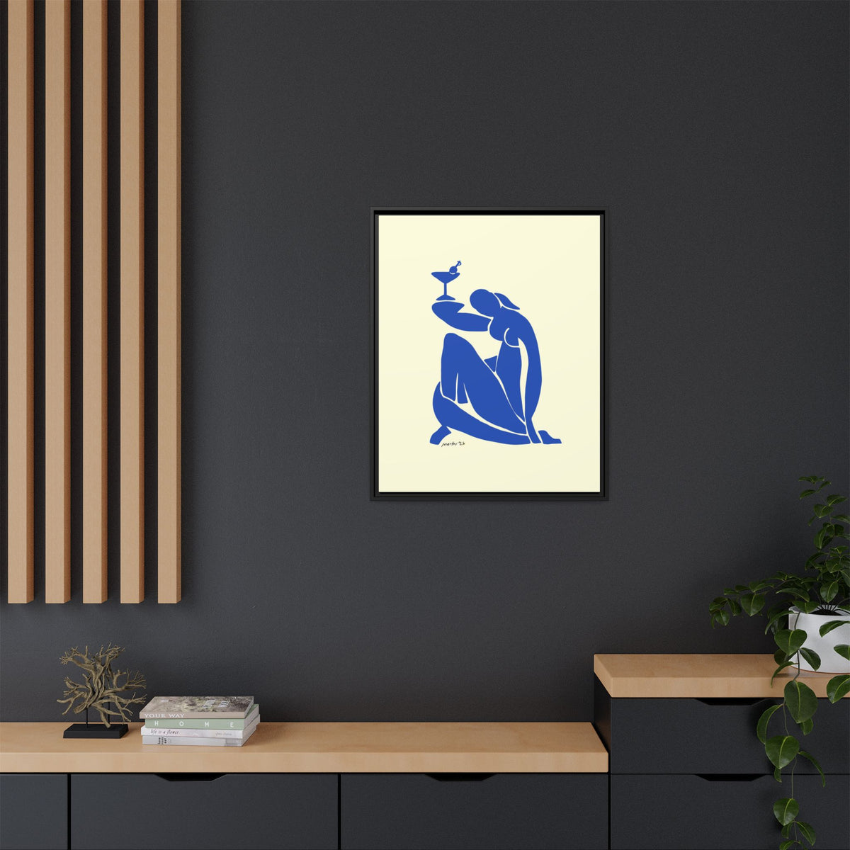 Matissini Canvas, Framed (Multi-color)