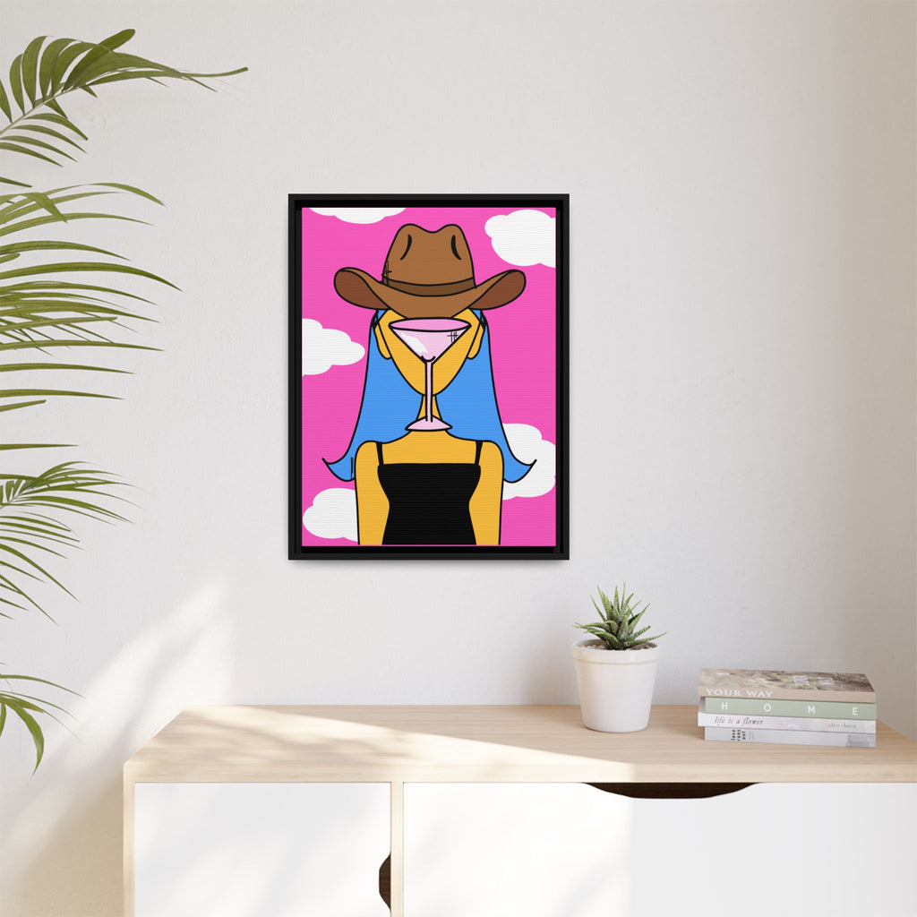 The Daughter of Martini Canvas, Framed (Multi-color)
