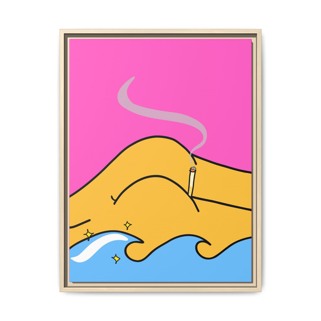 Bum a Cig Canvas, Framed (Multi-color)