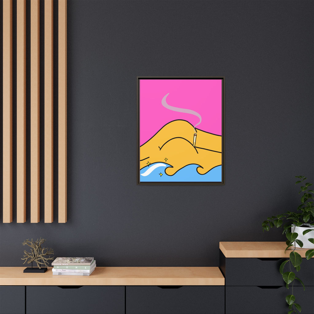 Bum a Cig Canvas, Framed (Multi-color)