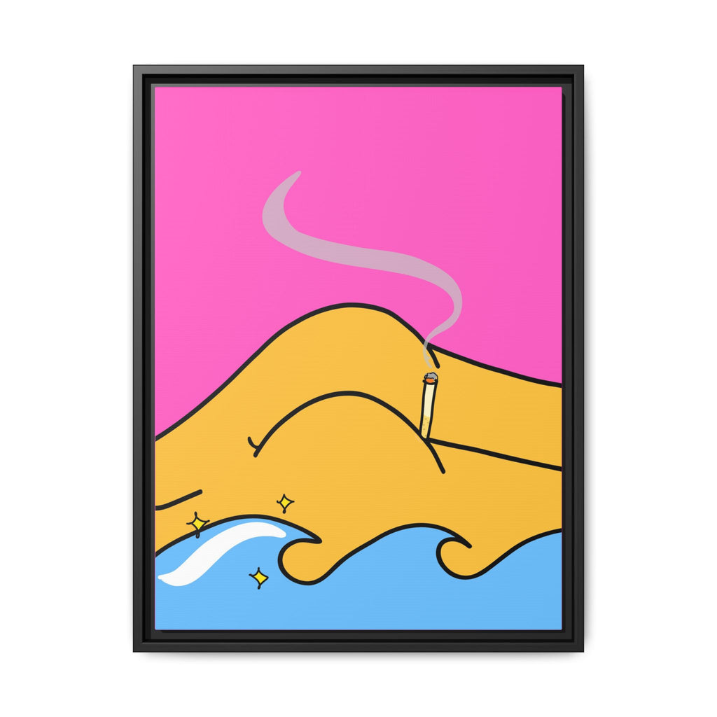 Bum a Cig Canvas, Framed (Multi-color)