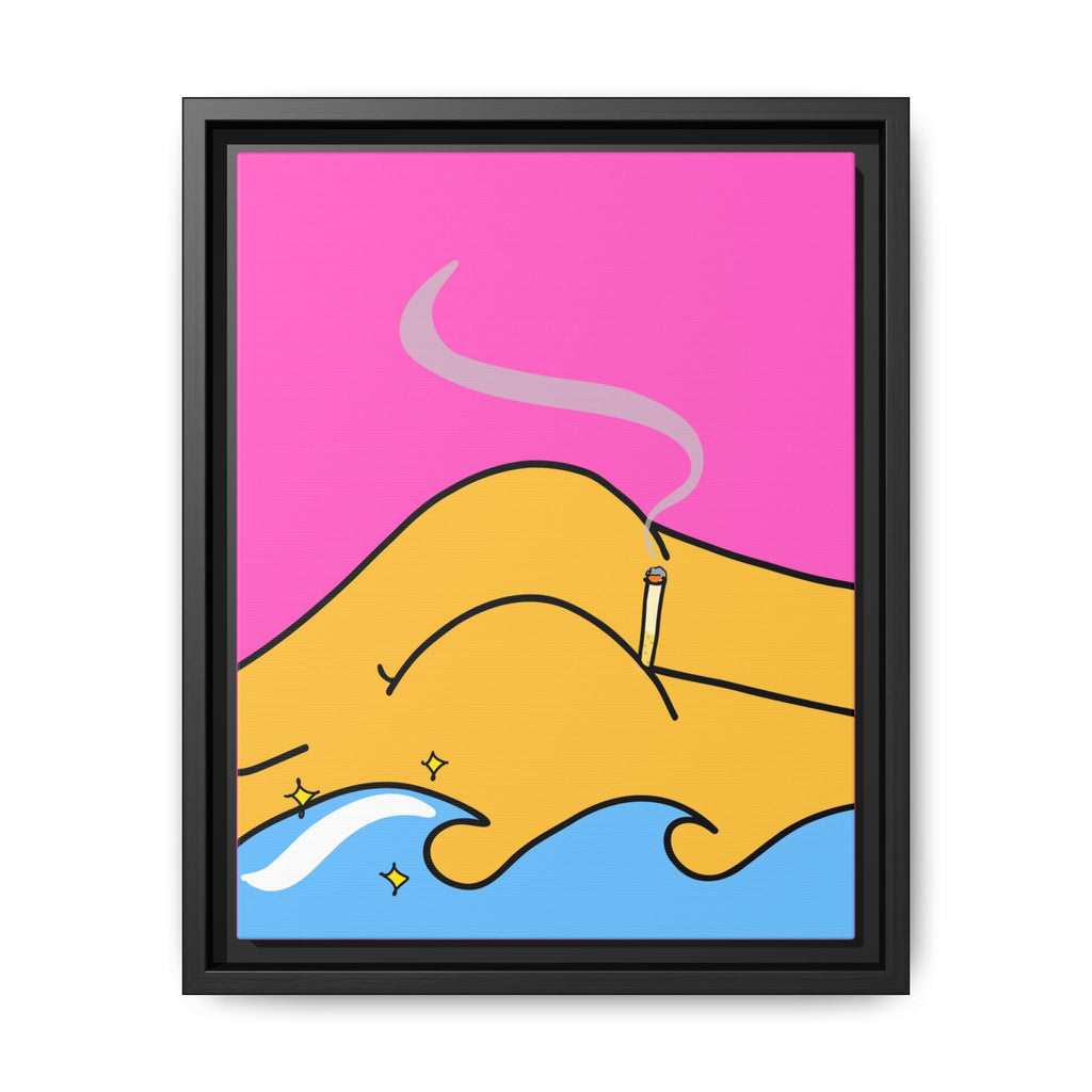 Bum a Cig Canvas, Framed (Multi-color)
