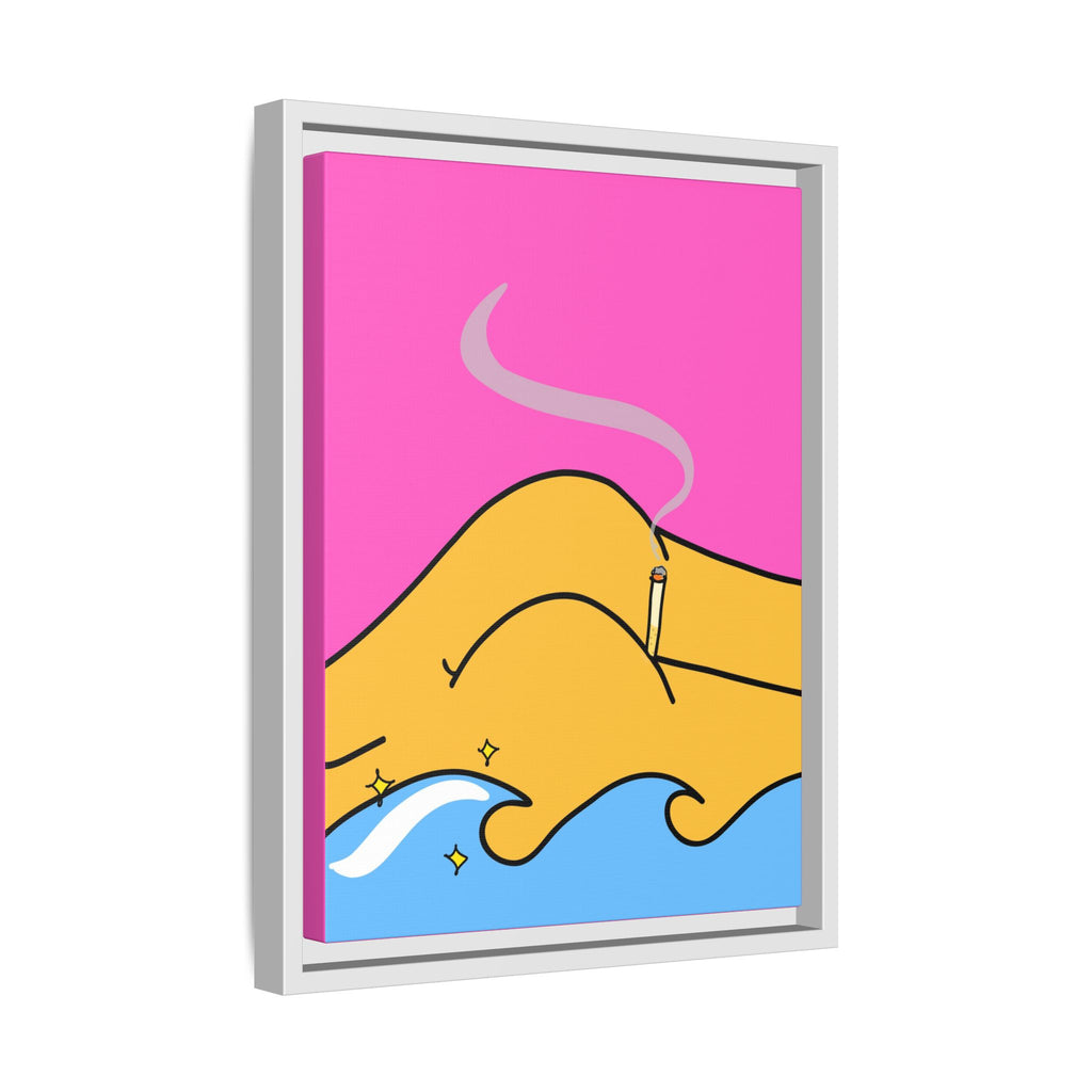 Bum a Cig Canvas, Framed (Multi-color)