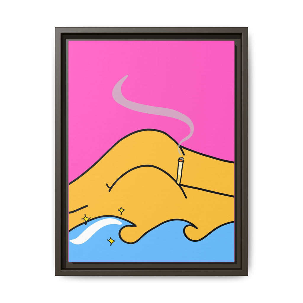 Bum a Cig Canvas, Framed (Multi-color)