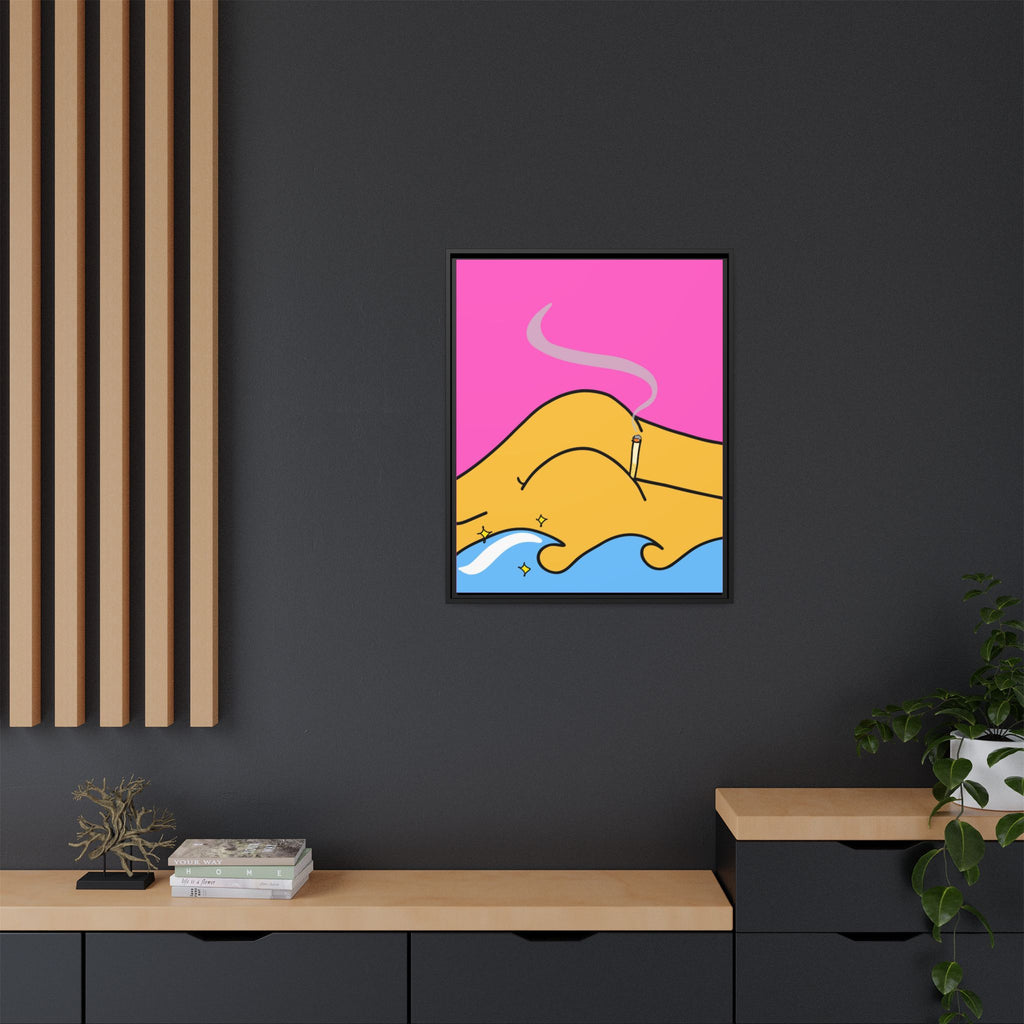 Bum a Cig Canvas, Framed (Multi-color)