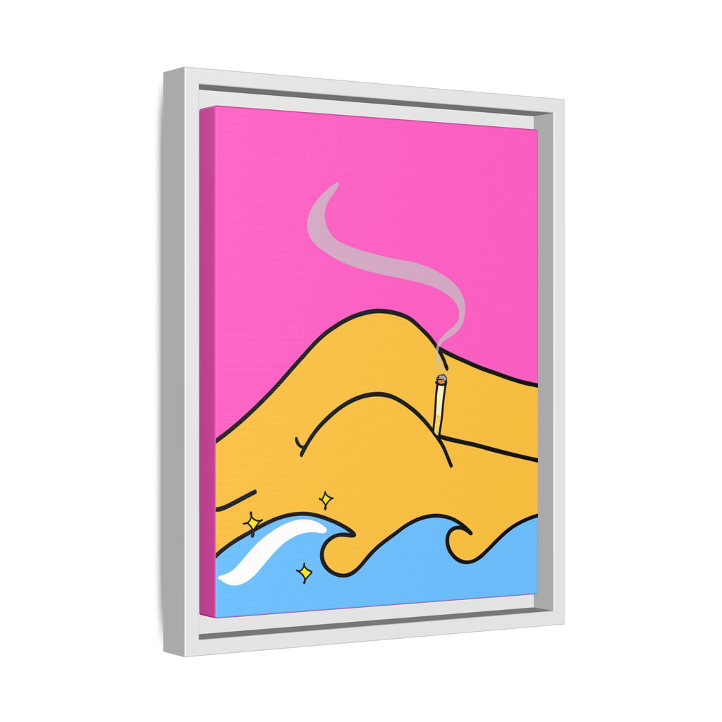 Bum a Cig Canvas, Framed (Multi-color)