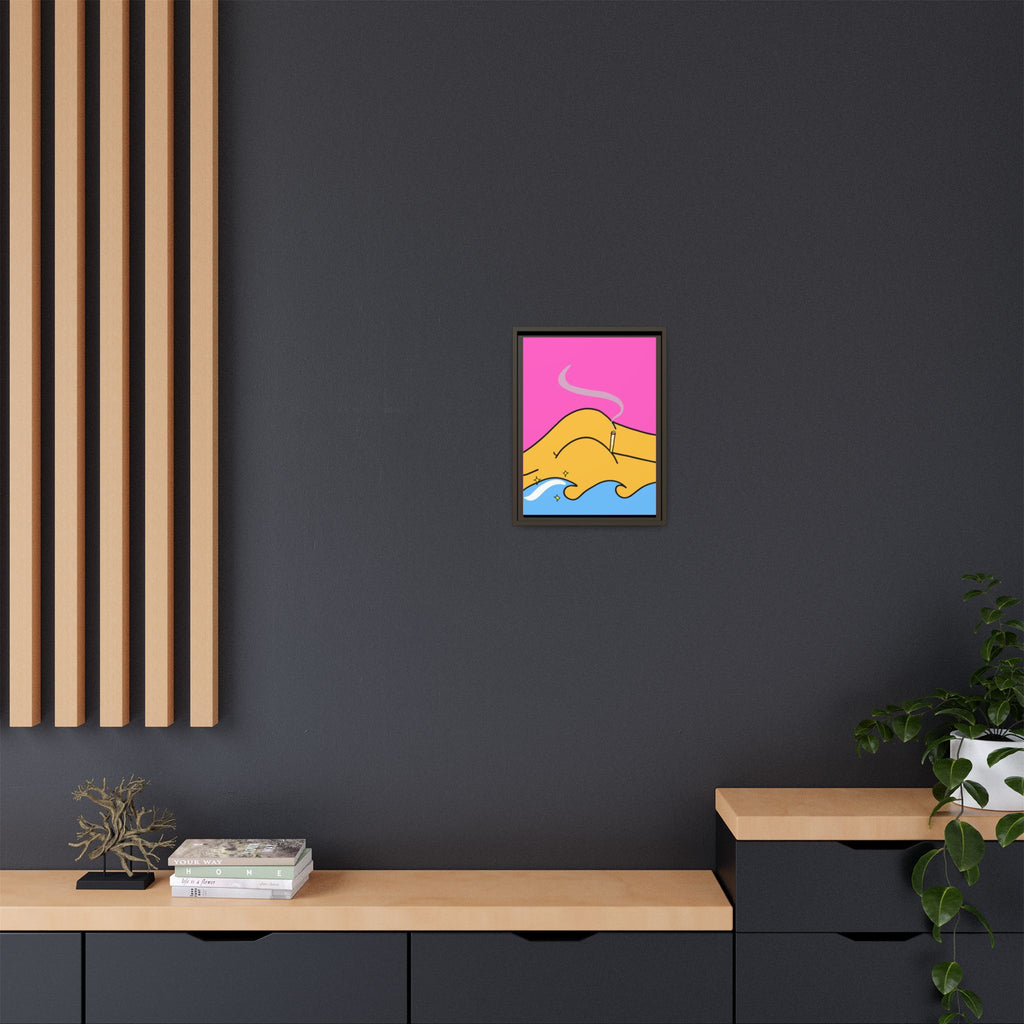 Bum a Cig Canvas, Framed (Multi-color)