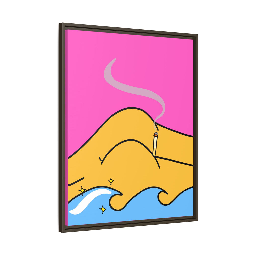 Bum a Cig Canvas, Framed (Multi-color)