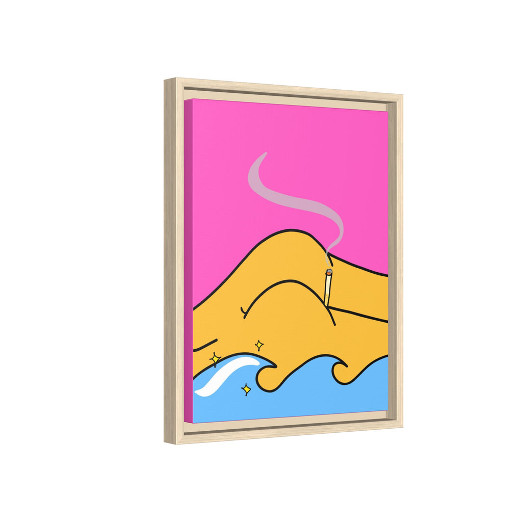 Bum a Cig Canvas, Framed (Multi-color)