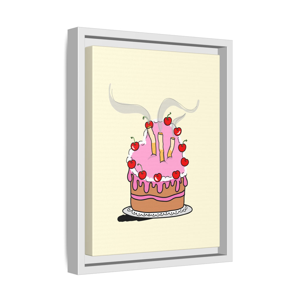 Ciggy cake Canvas, Framed (Multi-color)