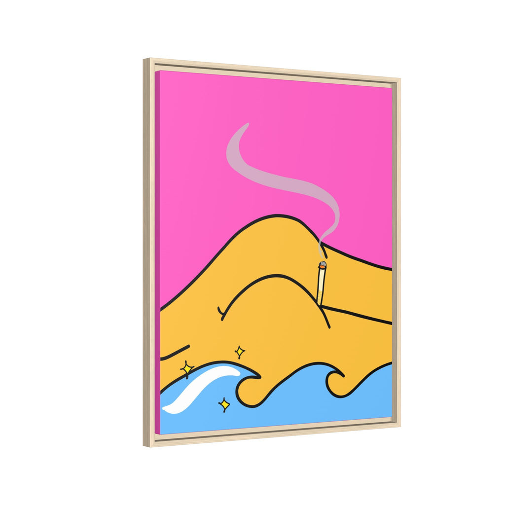 Bum a Cig Canvas, Framed (Multi-color)